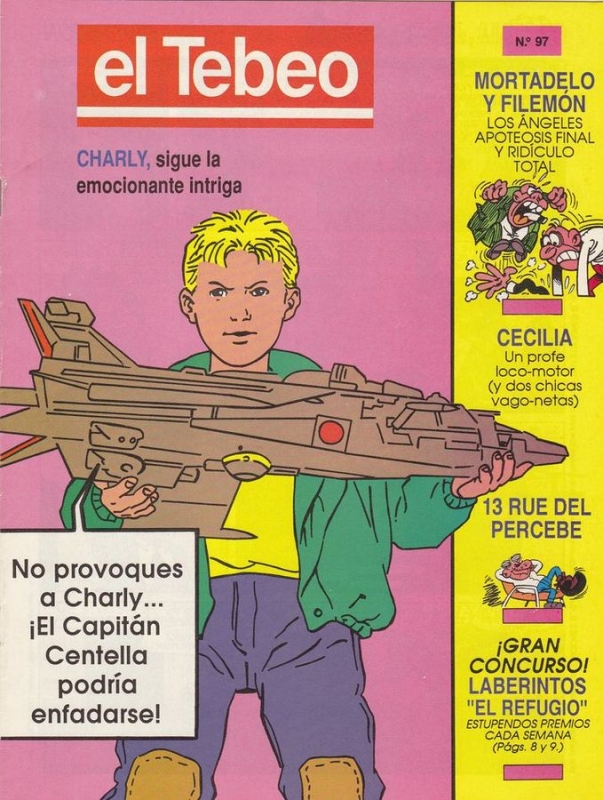 Zz VENDIDO COMIC EL TEBEO Nº 97 MORTADELO Y FILEMON, CECICLIA, CHARLIE, 13 RUE DEL PERCEBE, ETC.  VENDIDO
